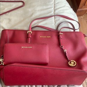 MK bag and wallet